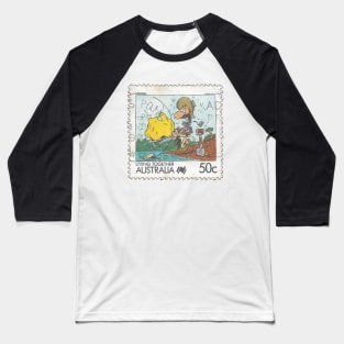 Living Together Australia Stamp Baseball T-Shirt